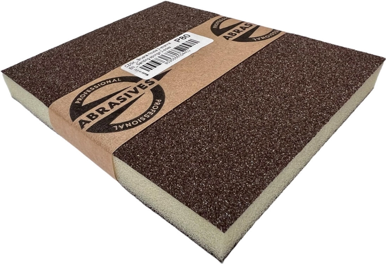 Dvostrana brusna spužva 120 × 95 × 10 mm, granulacija 120