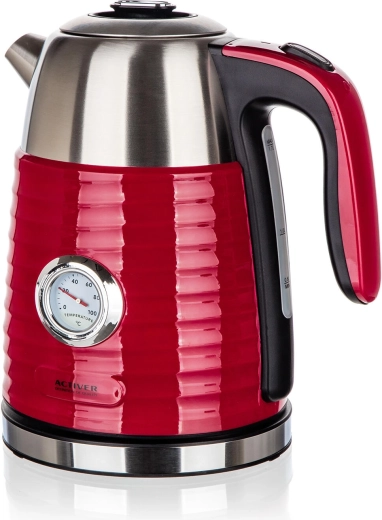 Kuhalo za vodu JUMPER 1,7 l inox crveno