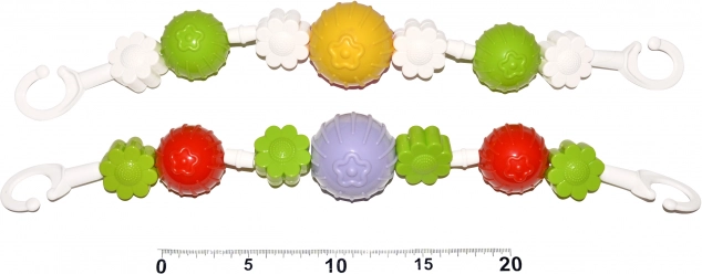 Lanac za kolica cvjetići i kuglice