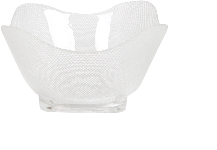 Staklena zdjela za salatu Wave, četvrtasta 20 × 20 cm