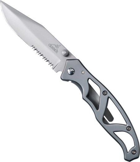 Gerber Paraframe I Serrated sklopivi džepni nož 7,5 cm, potpuno metalni