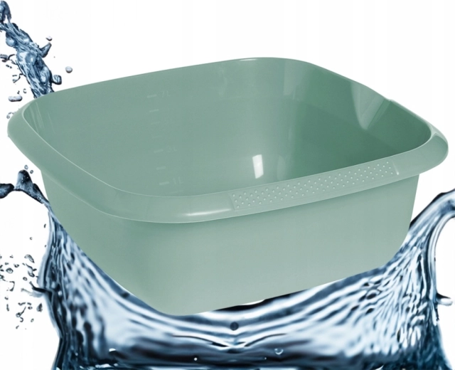 Kvadratna zdjela Nordic Green 34 × 34 cm, 8 l s izljevom