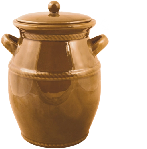 Keramička posuda za fermentaciju s medenom glazurom 4 l
