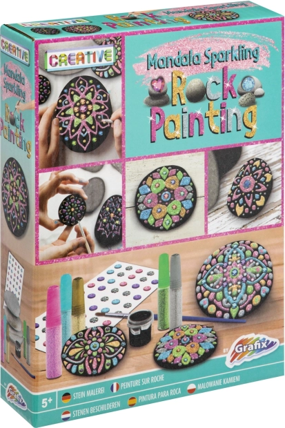 Grafix slikanje na kamenčiće - Mandala Sjajna
