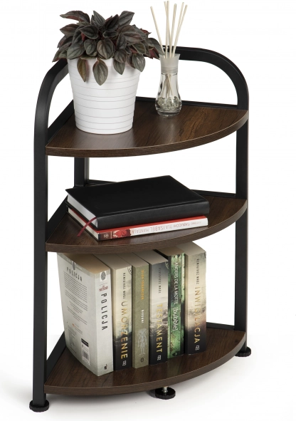 Kutna polica ModernHome u loft stilu, 3 police