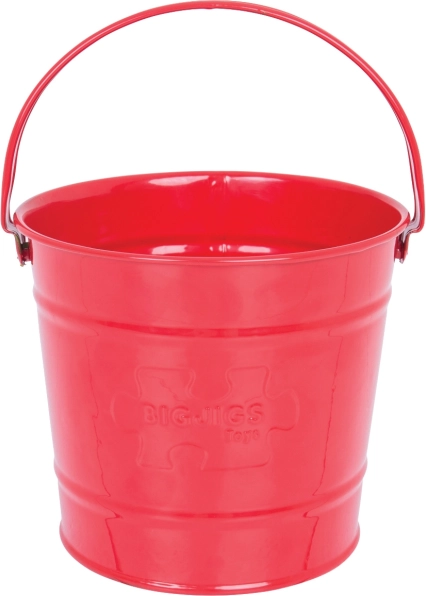 Dječja metalna kantica Bigjigs Toys – crvena