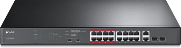 Prekidač 16-portni PoE+ TL-SL1218MP s gigabitnim RJ45 priključcima i SFP utorima