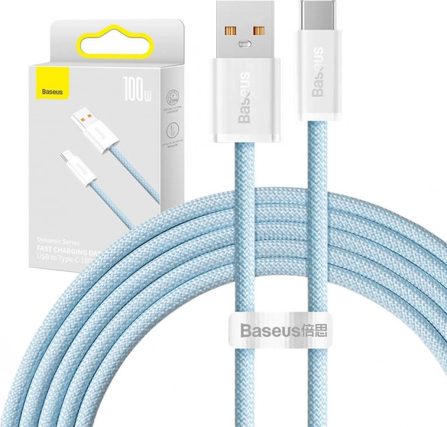 Kabel USB na USB-C Baseus Dinamička Serija 100W 2 m plavi