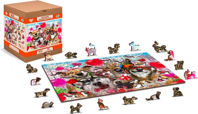Drvene puzzle Vrijeme za zabavu 2u1