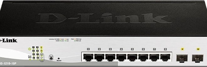 Prekidač DGS-1210-10P s 8GE PoE i 2SFP