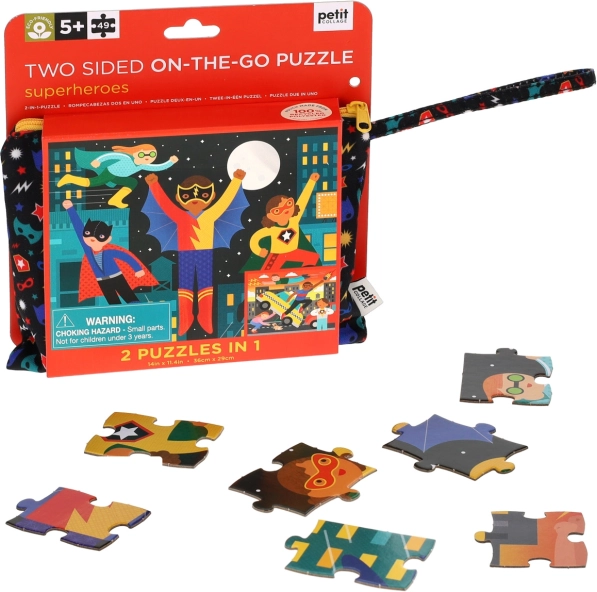 Dvostrane puzzle Superjunaci od Petit Collage