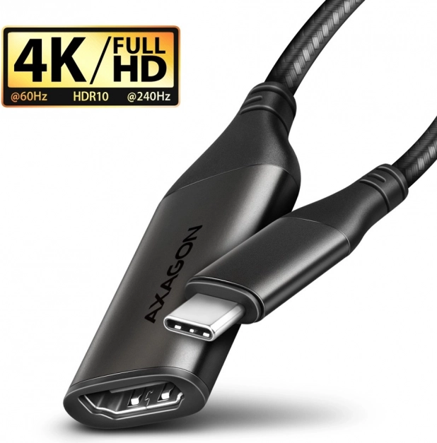 USB-C na HDMI 4K/60Hz aluminijski adapter, kabel 25 cm