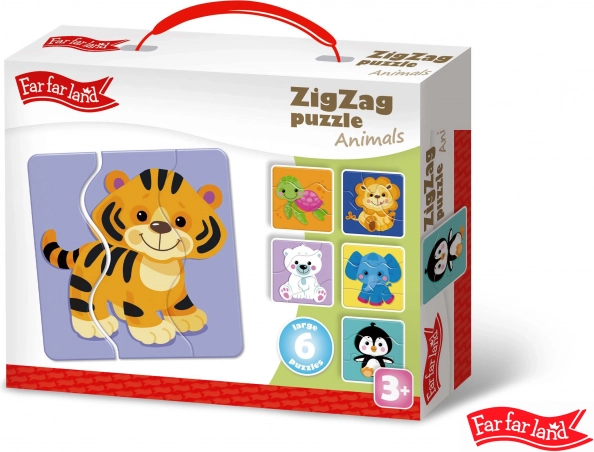 Puzzle ZigZag Životinje Far Far Land 6 slika