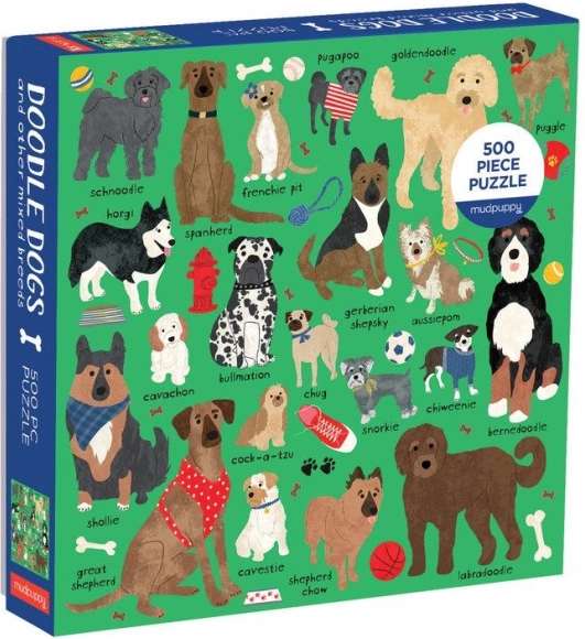Puzzle pasmina pasa Mudpuppy 500 dijelova