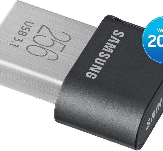 USB flash disk FIT Plus 256 GB sivi