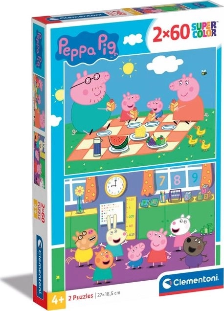 puzzle Pepa Praščić 2×60 dijelova Clementoni