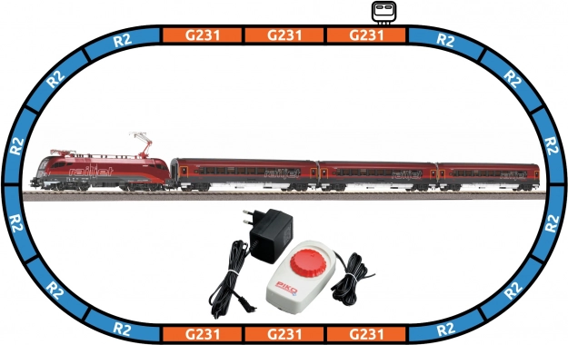 Piko početni set putnički vlak RAILJET ÖBB Taurus H0