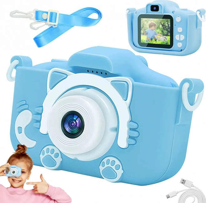 Digitalni fotoaparat za djecu s mačkom
