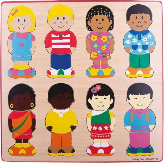 Umetanje slagalice prijatelja Bigjigs Toys
