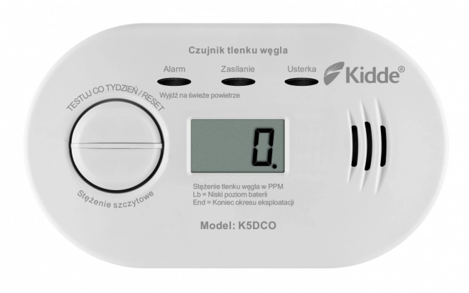 Detektor ugljičnog monoksida s zaslonom Kidde K5DCO