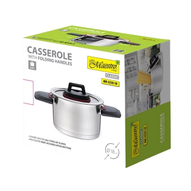 Inox lonac Maestro 2,3 l s poklopcem