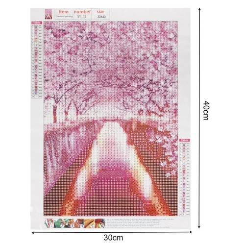 Romantičan motiv sakura u formatu 30 × 40 cm