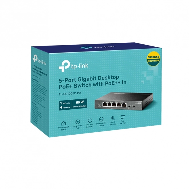 Mrežni prekidač TP-Link TL-SG1005P-PD s 5 gigabitnih PoE portova