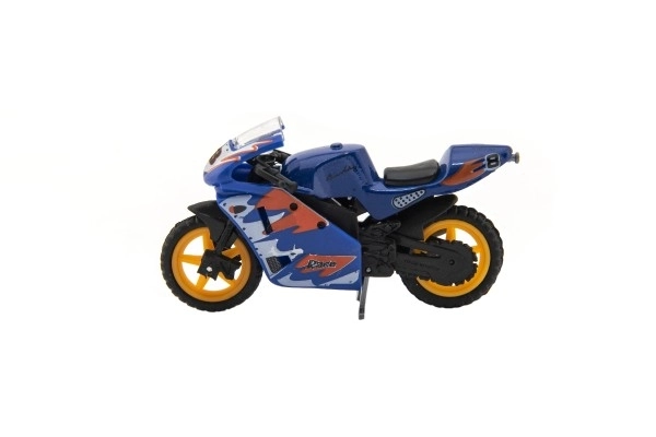 Trkaći motor metal/plastika 8cm slobodni hod mix vrsta na kartici