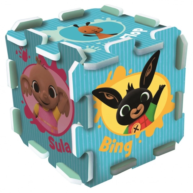 Pjenaste puzzle Bing Bunny 32x32x1,5 cm 8 kom u foliji