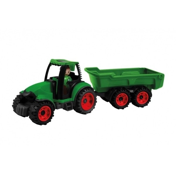 Auto Truckies traktor s prikolicom plast 32cm s figuricom u kutiji 24m+