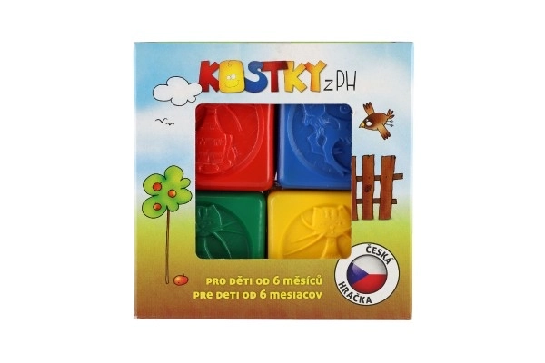 Šarene plastične kocke za djecu sa životinjama, set od 8 kom