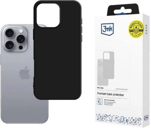 Matt case iPhone 16 Pro Max 6,9 crni