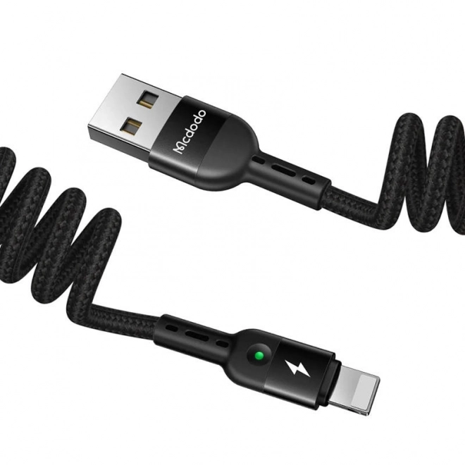 USB-Lightning kabel, Mcdodo CA-6410, opružni, 1,8 m (crni)