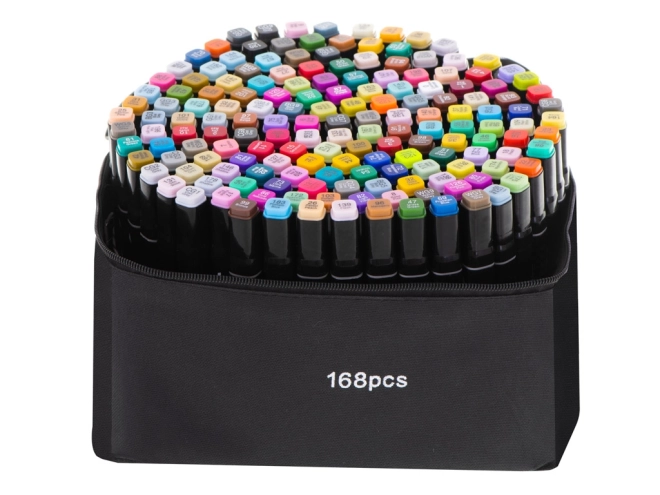 Dvostrane flomastere u torbi - 168 komada