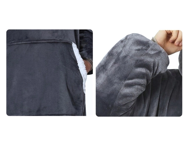 Topla oversize dukserica s kapuljačom