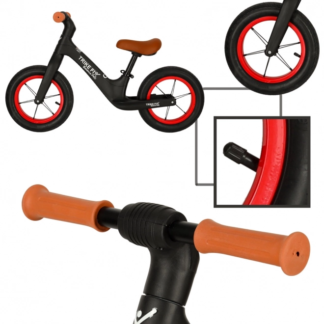 Dječji balans bicikl Trike Fix Balance PRO crni