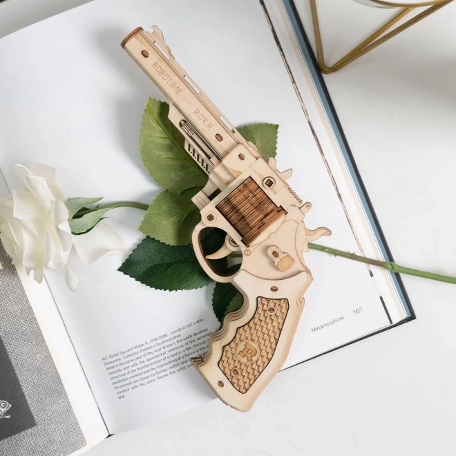 RoboTime 3D drvene mehaničke puzzle Revolver Corsac