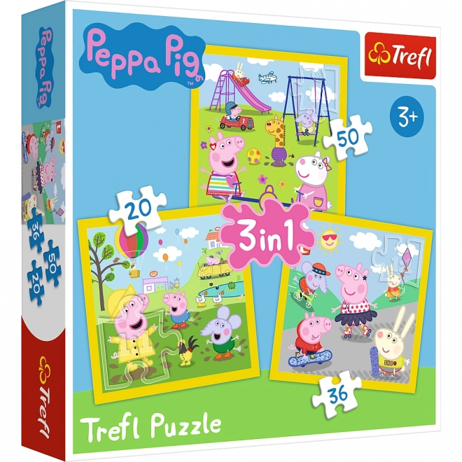 Puzzle 3u1 - Prase Peppa
