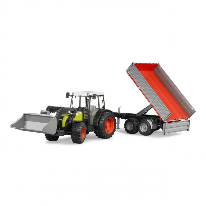 Bruder Traktor CLAAS Nectis 267F s utovarivačem i prikolicom