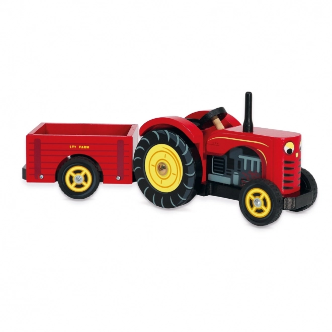 Le Toy Van crveni traktor i prikolica