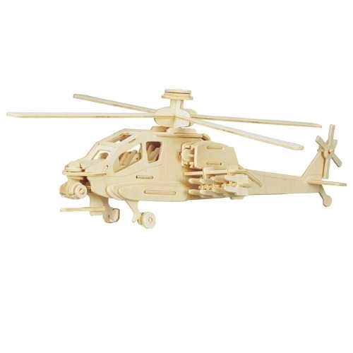 Drvena 3D slagalica helikopter Apache