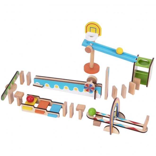 Drvene građevne kocke domino / domino puzzle Tooky Toy