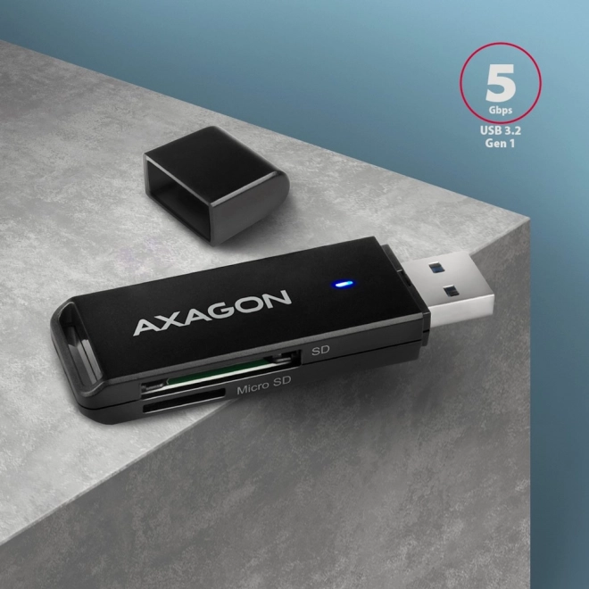 Vanjski čitač kartica USB-A 3.2 Gen 1 AXAGON s podrškom za UHS-I