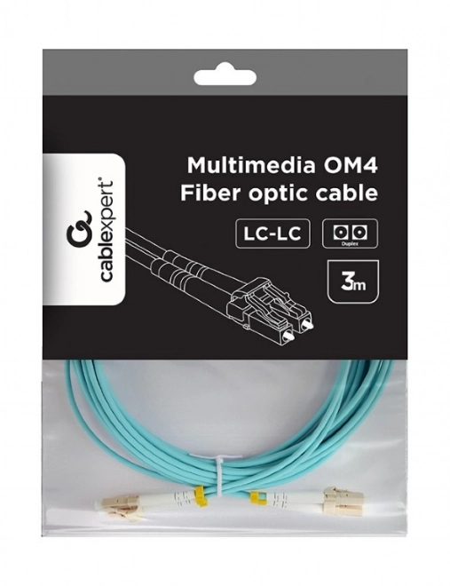 Optički kabel multimodni duplex OM4 50/125, LC/LC, 3m