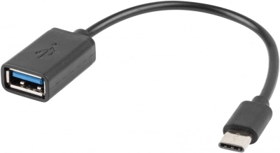 Adapter USB‑C na USB‑A 2.0 OTG 0,15 m crni