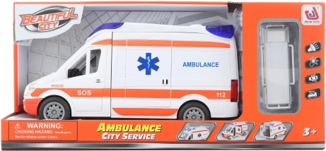 Ambulantno vozilo na baterije s nosilima i svjetlima