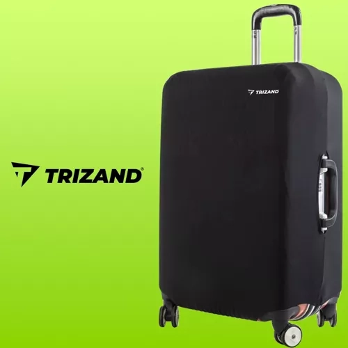 Trizand 23839 Navlaka za putni kovčeg M 62 x 43 x 27 cm crna