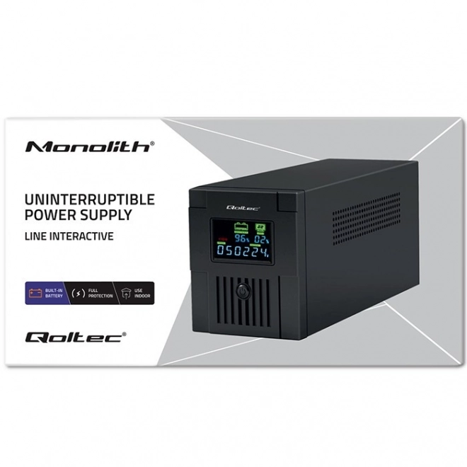 Rezervno napajanje Qoltec UPS 2000VA 1200W s LCD i USB