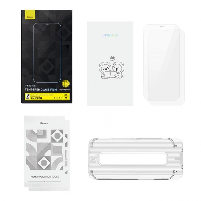 Baseus Crystal kaljeno staklo 0,3 mm za iPhone X/XS