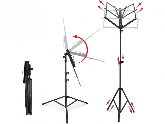 Stalak za note s podesivim sklopivim dizajnom 130 cm